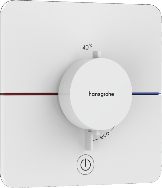 Термостат скрытого монтажа Hansgrohe ShowerSelect Comfort Q 1 потребитель и дополнительный выход матовый белый 15589700