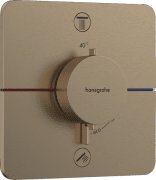 Термостат скрытого монтажа Hansgrohe ShowerSelect Comfort Q 2 потребителя шлифованная бронза 15583140