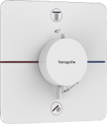 Термостат скрытого монтажа Hansgrohe ShowerSelect Comfort Q 2 потребителя со встроенной защитной комбинацией EN1717 матовый белый 15586700