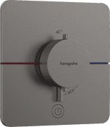 Термостат скрытого монтажа Hansgrohe ShowerSelect Comfort Q 1 потребитель и дополнительный выход шлифованный черный хром 15589340