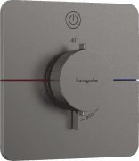 Термостат скрытого монтажа Hansgrohe ShowerSelect Comfort Q 1 потребитель шлифованный черный хром 15581340