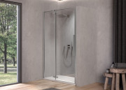 Душові двері Kolpa San Polaris N 120-SBR 120х200 см ліва профіль срібло/прозоре скло Clean Coat 515910