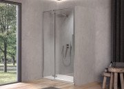 Душевые двери Kolpa San Polaris N 100-L SBR 100х200 см левая профиль серебро/прозрачное стекло Clean Coat 515890