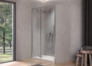Душові двері Kolpa San Polaris N 120-SBR 120х200 см ліва профіль срібло/прозоре скло Clean Coat 515910