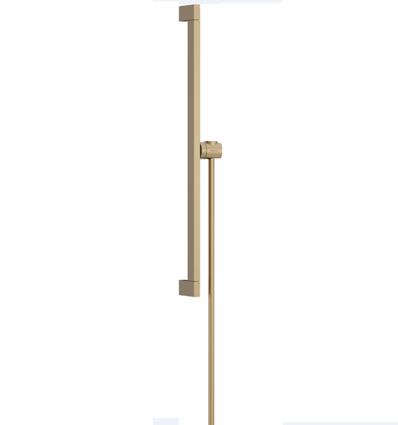 Штанга для душа Hansgrohe Unica Puro E 65 см с держателем и шлангом 160 см шлифованная бронза 24404140
