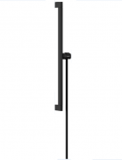 Штанга для душу Hansgrohe Unica Puro E 65 см з тримачем та шлангом 160 см матовий чорний 24404670