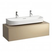 Тумба под раковину Laufen Sonar 120 см с отверстием в центре МДФ/ДСП золото H4054610340401