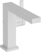 Смеситель для раковины Hansgrohe Tecturis E однорычажный с донным клапаном Push-Open матовый белый 73020700