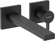 Змішувач для раковини Hansgrohe Tecturis E настінний одноважільний матовий чорний 73051670