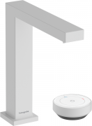 Смеситель для раковины Hansgrohe Tecturis E на 2 отверстия с донным клапаном матовый белый 73053700