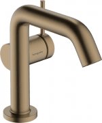 Змішувач для раковини Hansgrohe Tecturis S одноважільний з донним клапаном Push-Open шліфована бронза 73320140