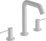 Смеситель для раковины Hansgrohe Tecturis S на 3 отверстия с донным клапаном Push-Open матовый белый 73330700