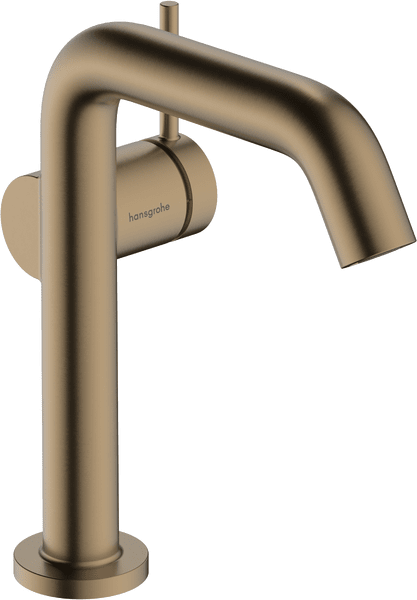 Смеситель для раковины Hansgrohe Tecturis S однорычажный шлифованная бронза 73341140