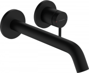 Смеситель для раковины Hansgrohe Tecturis S однорычажный настенный матовый черный 73351670