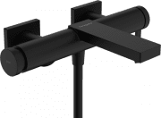 Змішувач для ванної Hansgrohe Tecturis E настінний одноважільний на 2 споживача матовий чорний 73420670