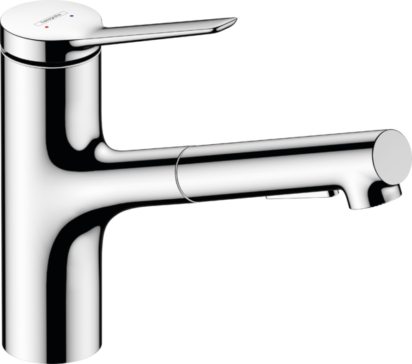 Смеситель для кухни Hansgrohe Zesis M33 однорычажный с выдвижной лейкой хром 74820000