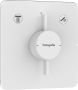 Змішувач прихованого монтажу Hansgrohe DuoTurn Q2 споживача матовий білий 75414700