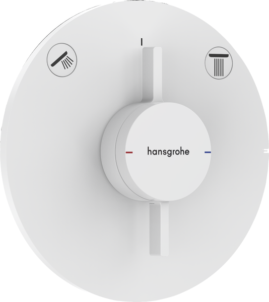 Змішувач прихованого монтажу Hansgrohe DuoTurn S 2 споживача матовий білий 75418700