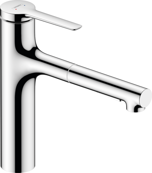 Змішувач для кухні Hansgrohe Zesis M33 одноважільний з висувною лійкою хром 74822000
