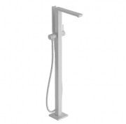 Смеситель для ванной Hansgrohe Tecturis E напольный с ручным душем матовый белый 73445700