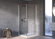 Душевая кабина Kolpa San Andromeda Q SBR 90х90 см профиль серебро/прозрачное стекло Clean Coat 516460