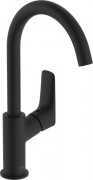 Смеситель для раковины Hansgrohe Logis однорычажный с донным клапаном матовый черный 71130670