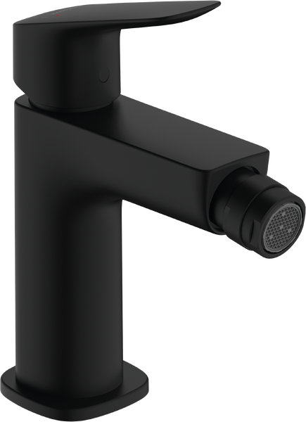 Змішувач для біде Hansgrohe Logis одноважільний з донним клапаном матовий чорний 71201670