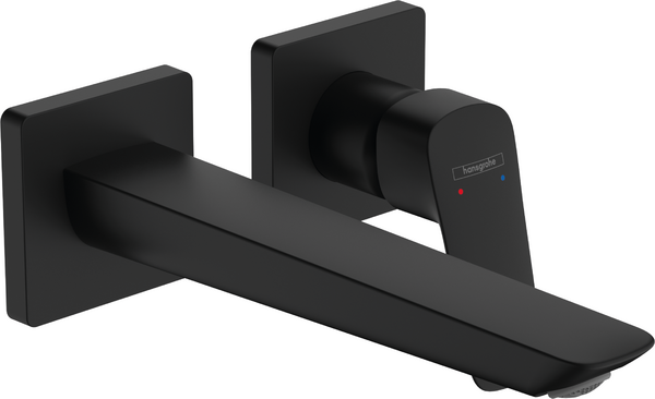 Смеситель для раковины Hansgrohe Logis однорычажный настенный матовый черный 71256670