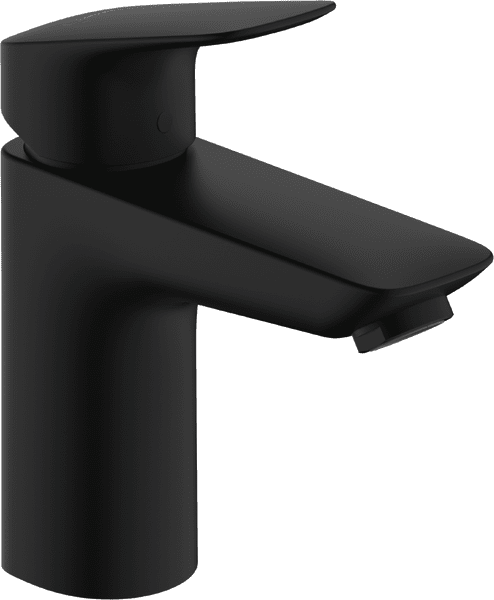 Смеситель для раковины Hansgrohe Logis однорычажный с донным клапаном матовый черный 71171670