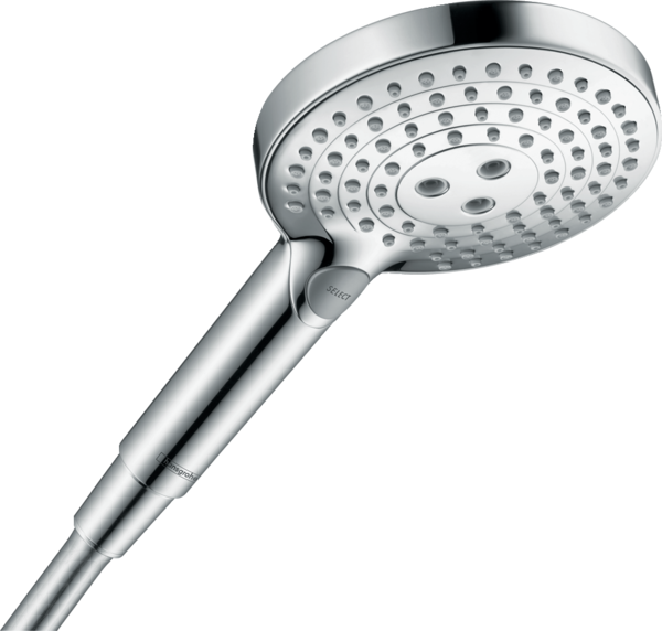 Душевая лейка Hansgrohe Raindance Select S 120 3 режима PowderRain EcoSmart хром 26515000