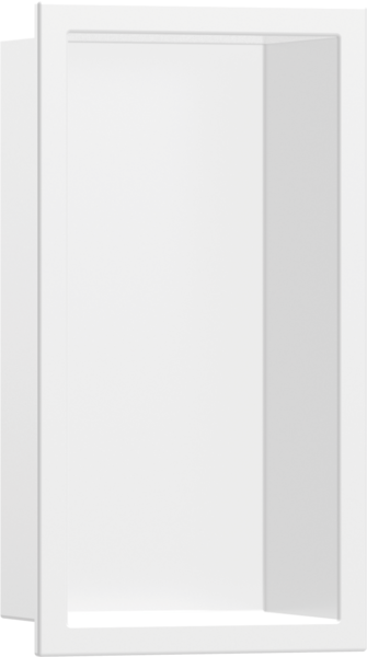 Настенная ниша со встроенной рамой Hansgrohe XtraStoris Original 30х15х7 см матовый белый 56092700
