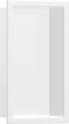 Настенная ниша со встроенной рамой Hansgrohe XtraStoris Original 30х15х7 см матовый белый 56092700
