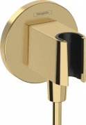 Шланговое подсоединение Hansgrohe FixFit S с держателем для душа пластик полированное золото 26888990