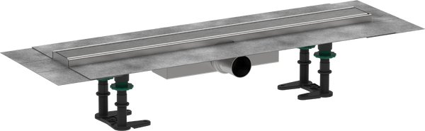 Желоб водосточный Hansgrohe RainDrain Compact  для плоской установки 600 мм матовая нержавеющая сталь 56162800