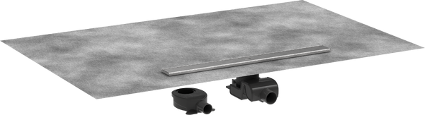 Желоб водосточный Hansgrohe RainDrain Allround для стандартной/неглубокой установки 900 мм матовая нержавеющая сталь 56188800