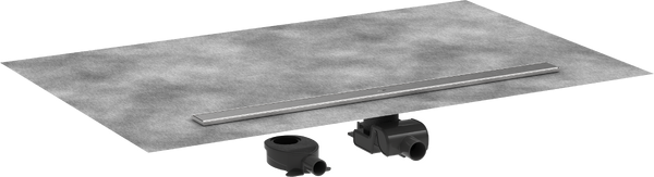 Желоб водосточный Hansgrohe RainDrain Allround для стандартной/неглубокой установки 1000 мм матовая нержавеющая сталь 56189800