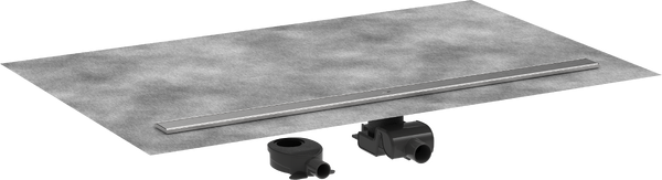 Желоб водосточный Hansgrohe RainDrain Allround для стандартной/неглубокой установки 1200 мм матовая нержавеющая сталь 56190800