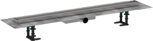 Желоб водосточный Hansgrohe RainDrain Compact для плоской установки 900 мм под плитку нержавеющая сталь 56169000