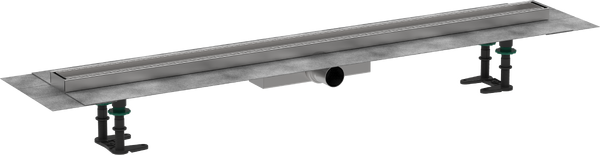 Желоб водосточный Hansgrohe RainDrain Compact для плоской установки 1000 мм под плитку нержавеющая сталь 56171000