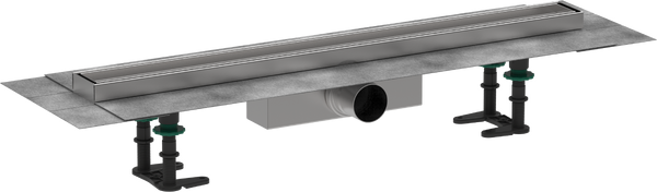 Желоб водосточный Hansgrohe RainDrain Compact для стандартного монтажа 700 мм под плитку нержавеющая сталь 56177000