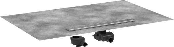 Жолоб водостічний Hansgrohe RainDrain Allround для стандартної/неглибокої установки 900 мм матова нержавіюча сталь 56188800