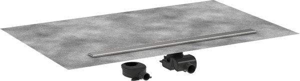 Жолоб водостічний Hansgrohe RainDrain Allround для стандартної/неглибокої установки 1000 мм матова нержавіюча сталь 56189800