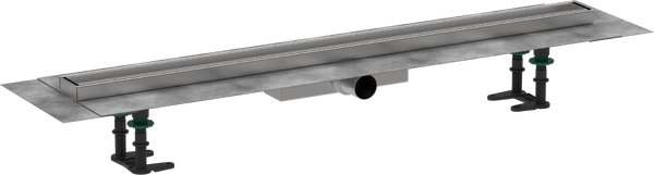 Желоб водосточный Hansgrohe RainDrain Compact для плоской установки 900 мм под плитку нержавеющая сталь 56169000