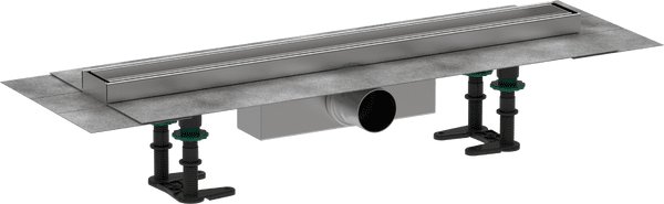 Желоб водосточный Hansgrohe RainDrain Compact для стандартного монтажа 600 мм под плитку нержавеющая сталь 56175000