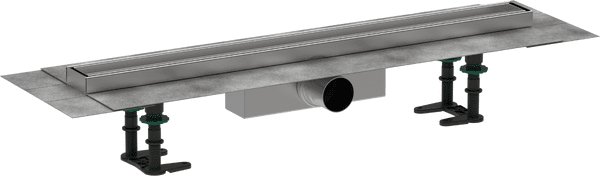 Желоб водосточный Hansgrohe RainDrain Compact для стандартного монтажа 700 мм под плитку нержавеющая сталь 56177000