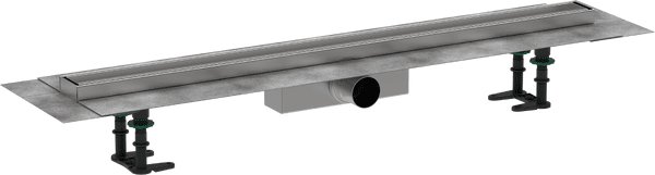 Желоб водосточный Hansgrohe RainDrain Compact для стандартного монтажа 900 мм под плитку нержавеющая сталь 56181000
