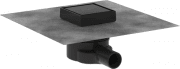 Сливной трап для душа Hansgrohe RainDrain Point 100х100 мм матовый черный 56247670
