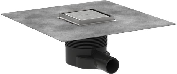 Сливной трап для душа Hansgrohe RainDrain Brilliance 100х100 мм матовая нержавеющая сталь 56250800