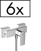 Змішувач для душу Hansgrohe Vernis Shape одноважільний хром 6 шт 71657000