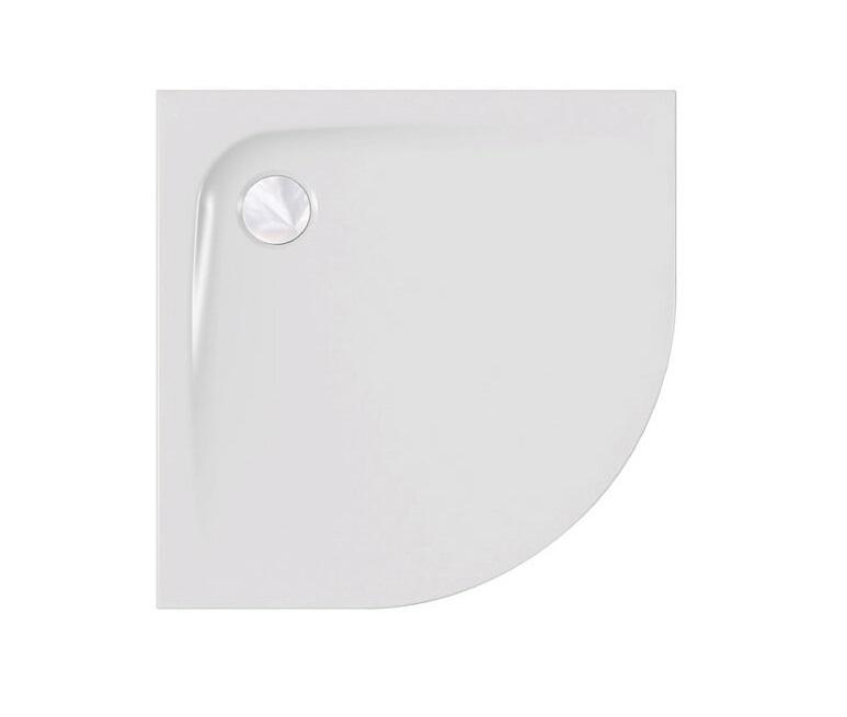 Душовий піддон Kolpa San Evelin Tray R 90х90 см білий санітарний акрил 593050